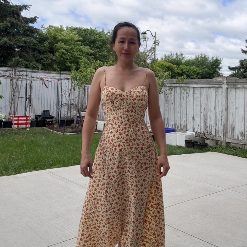 Floral Yellow Dress